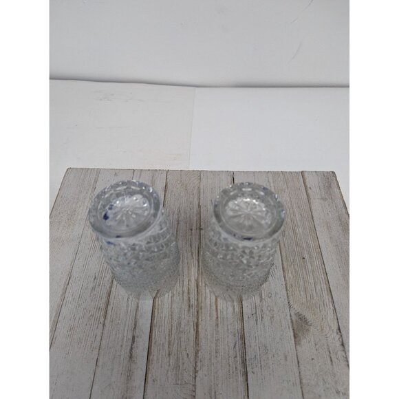 Anchor Hocking Wexford Set 2 Diamond Point Tumblers 11oz 5 1/2" Drinking Glasses - Picture 4 of 4